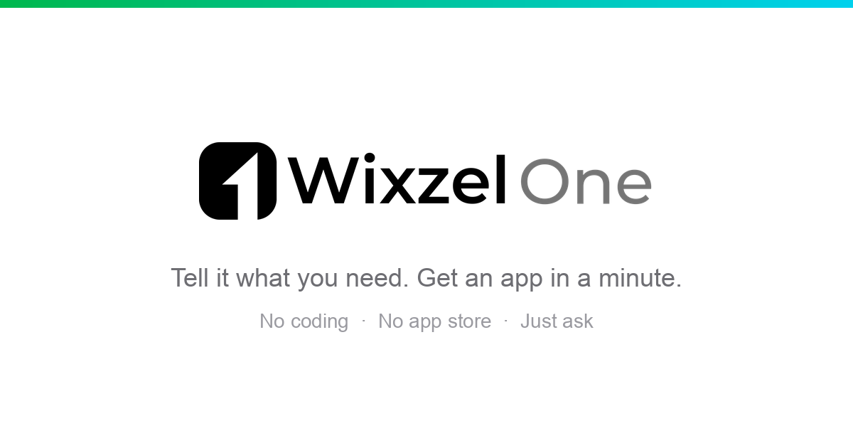 Wixzel One
